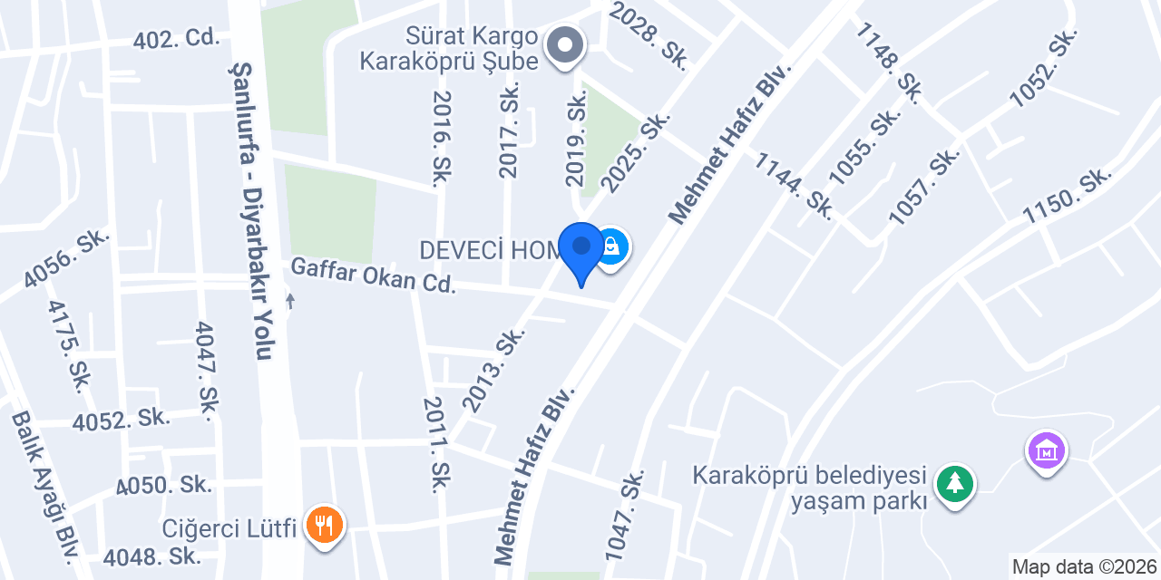 Karaköprü Etiler kasabı konumu