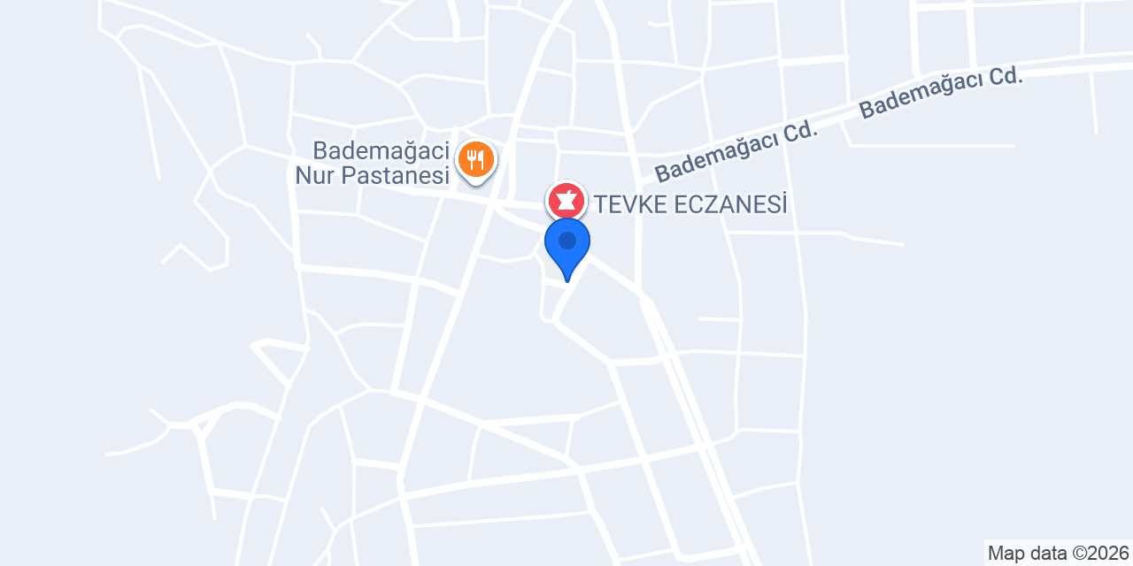 Ptt-bademağacı Şubesi konumu