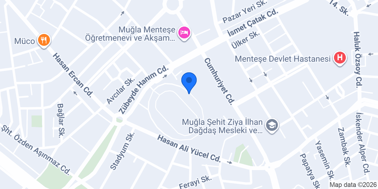 Menteşe Boks Salonu konumu