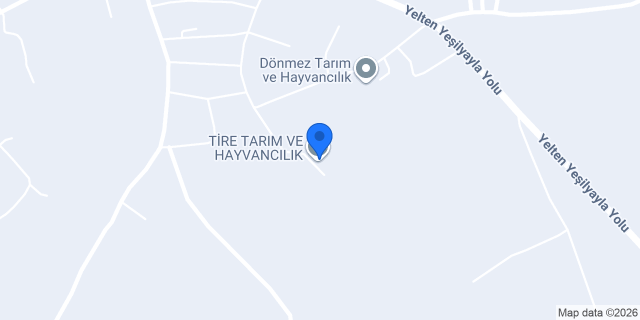 TİRE TARIM VE HAYVANCILIK konumu