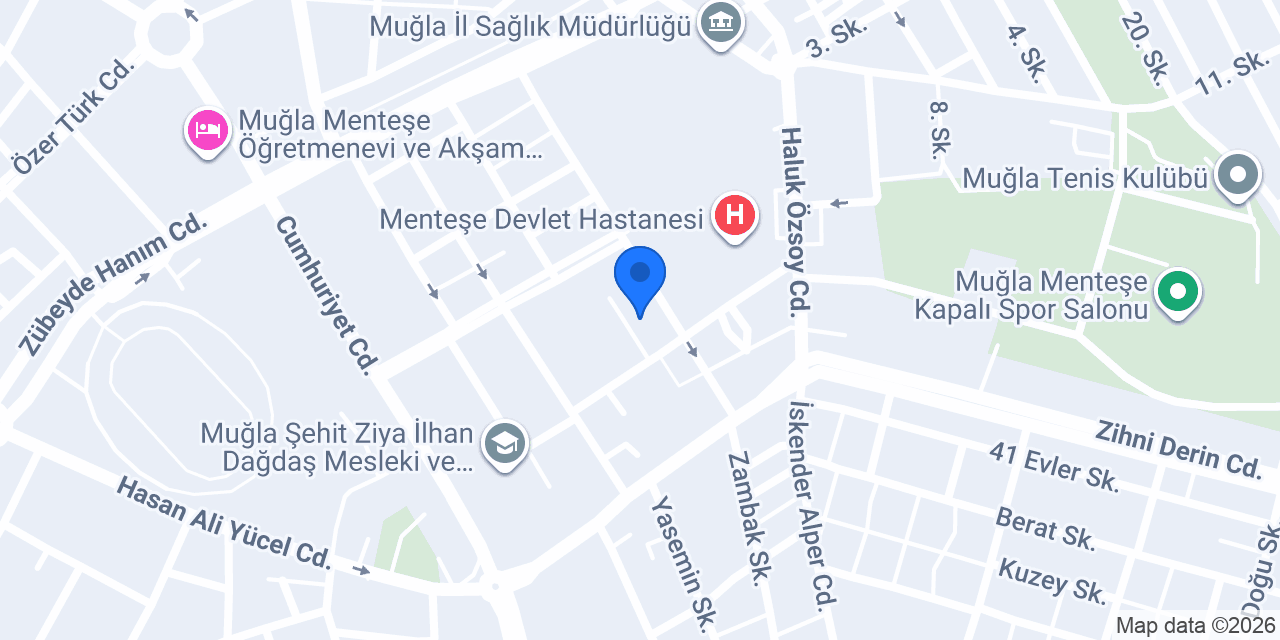 Muğla İl Müftülüğü konumu