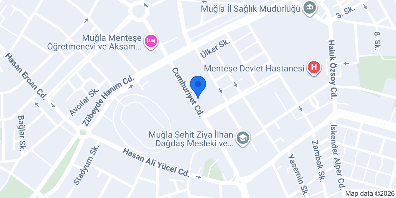 Menteşe Çilingir Oto Anahtar konumu