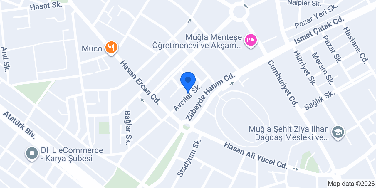 Muğla trend kuaför Gökhan - Ozan konumu