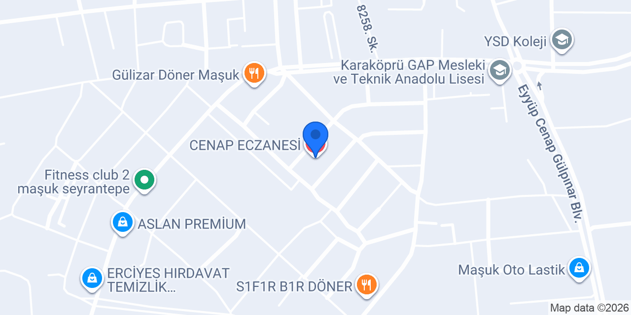CENAP ECZANESİ konumu