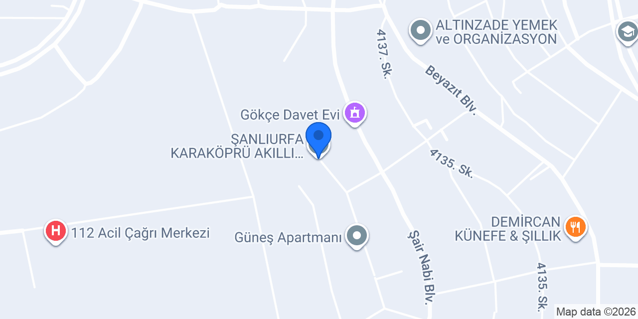 ŞANLIURFA KARAKÖPRÜ AKILLI ELEKTRİK konumu