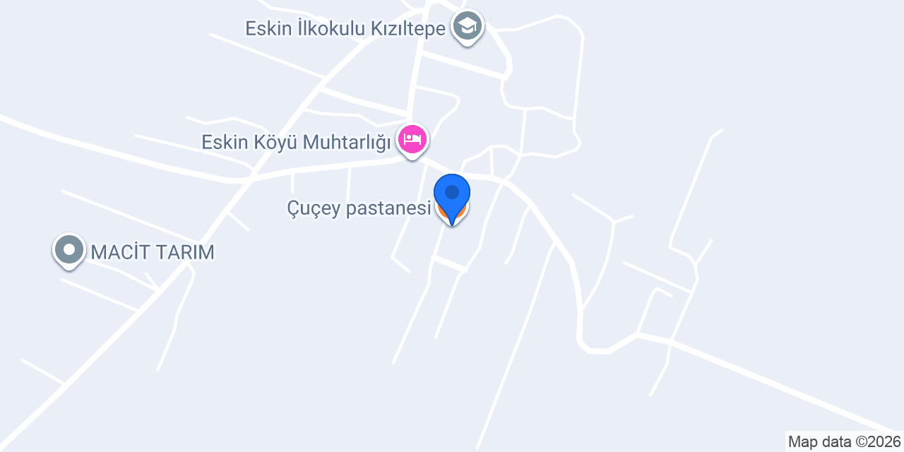 Çuçey pastanesi konumu