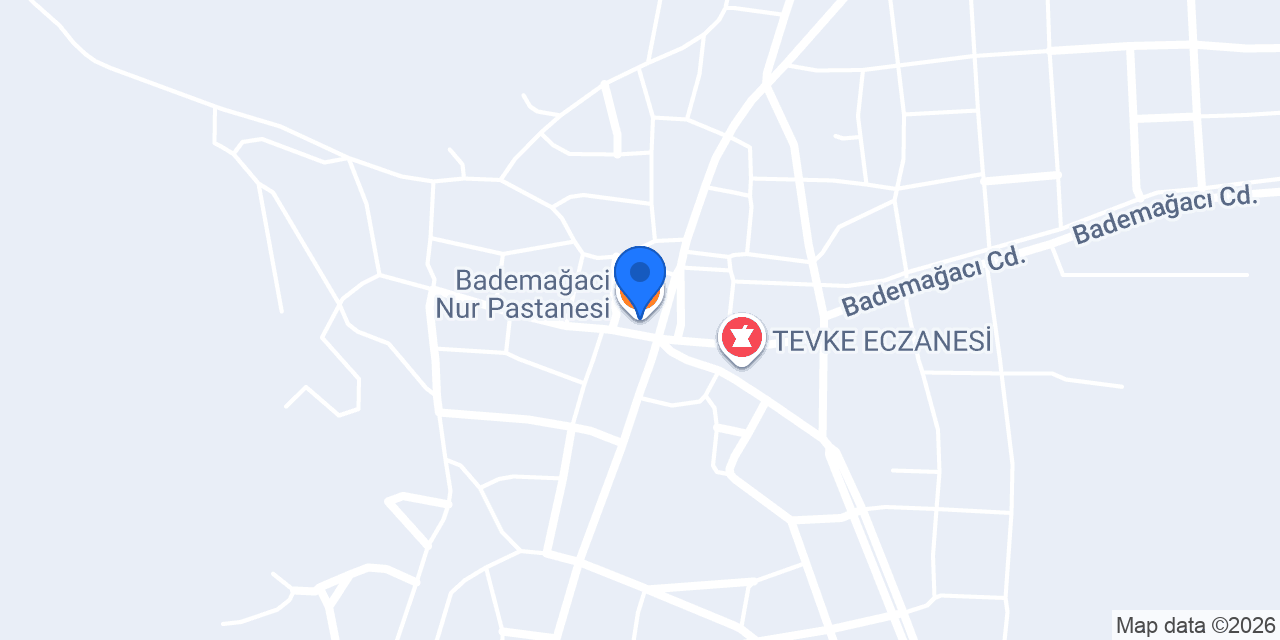 Bademağaci Nur Pastanesi konumu