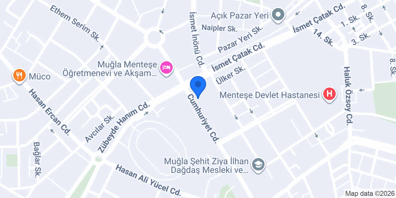 MUĞLA İŞ ELBİSELERİ ERŞAH TEKSTİL konumu