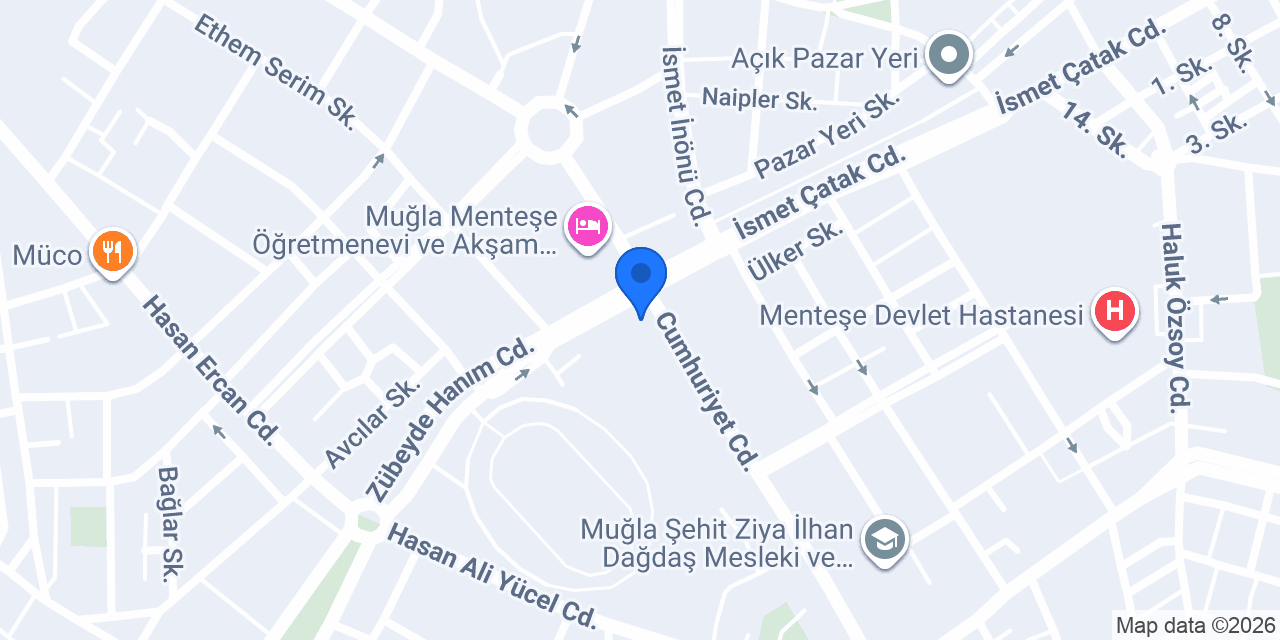 Garanti BBVA Muğla Şubesi konumu