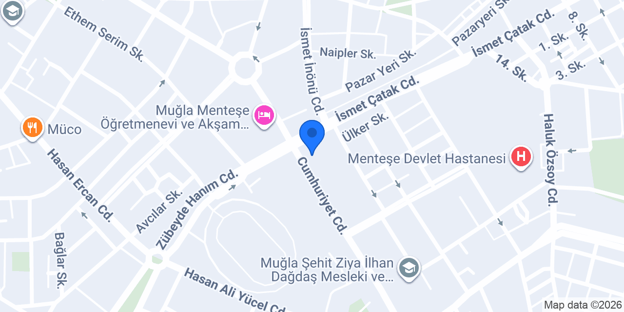 VakıfBank Muğla Şubesi konumu
