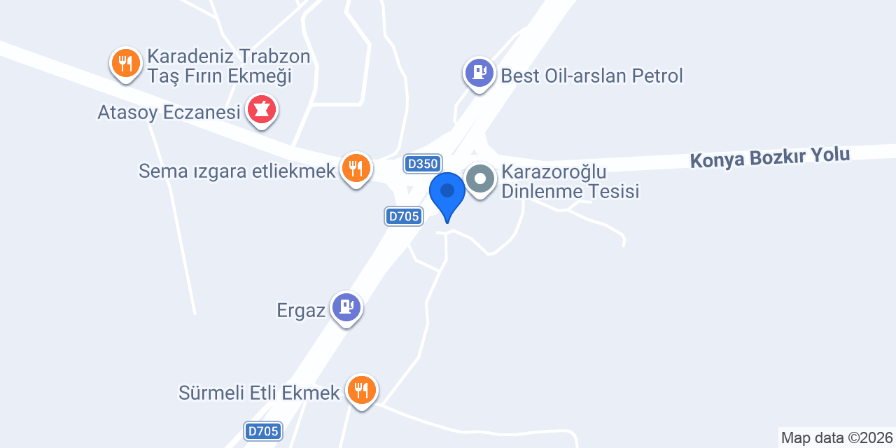 Karazoroğulları restaurants lokanta konumu