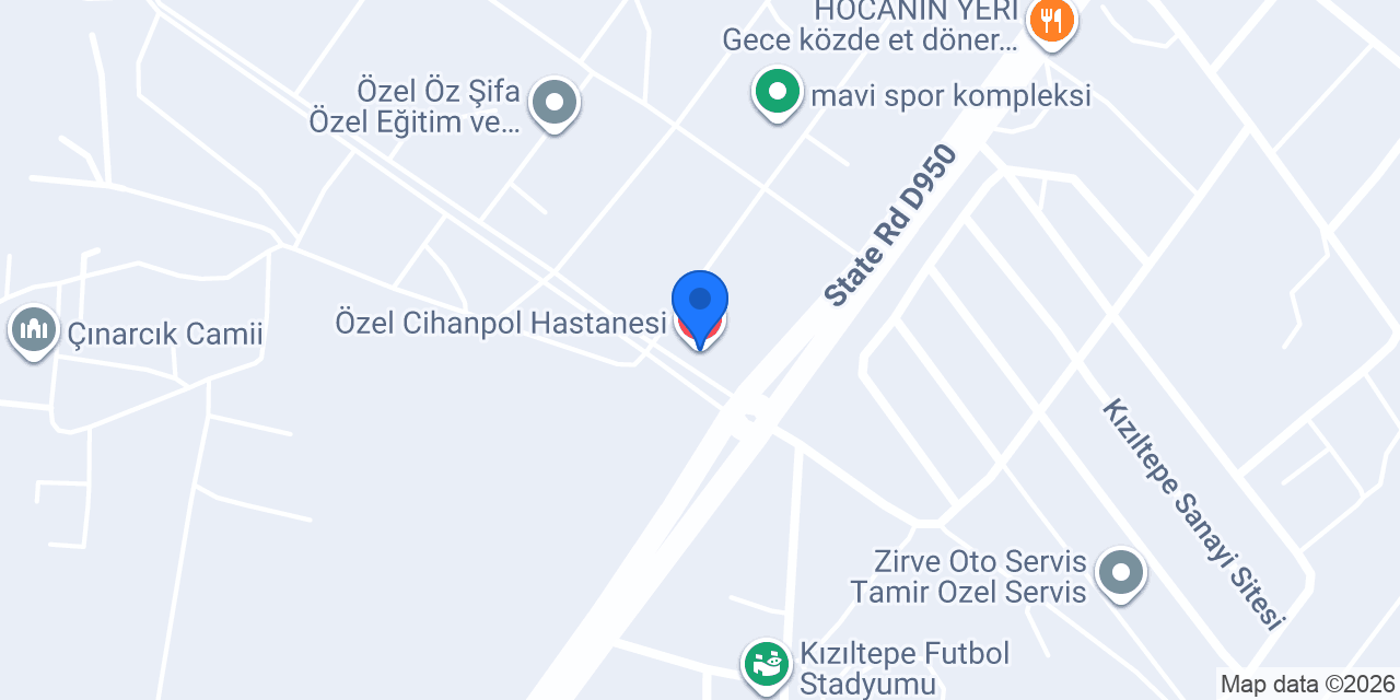 Özel Cihanpol Hastanesi konumu