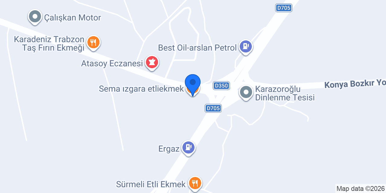 Sema ızgara etliekmek konumu
