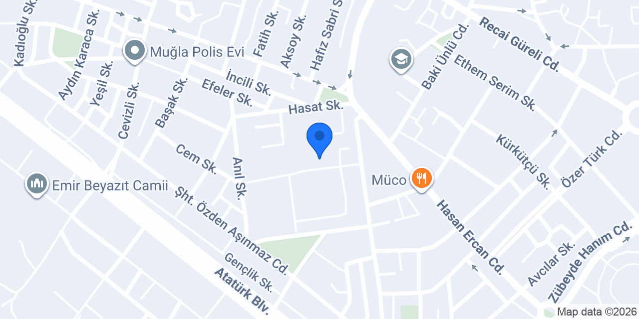Muğla Orman Fidanlık Müdürlüğü konumu