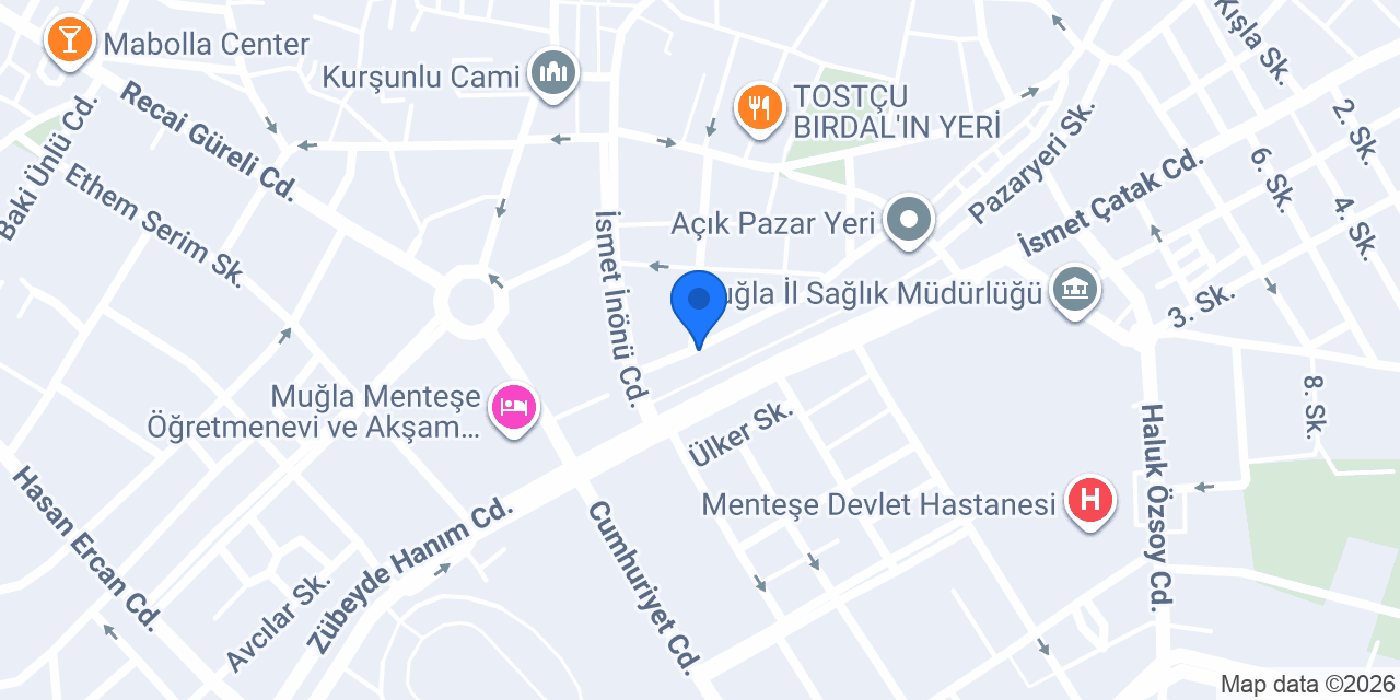 QNB Muğla Şubesi konumu