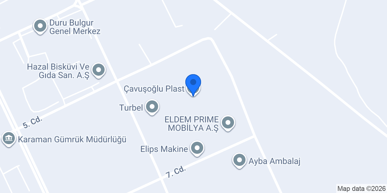 Çavuşoğlu Plast konumu