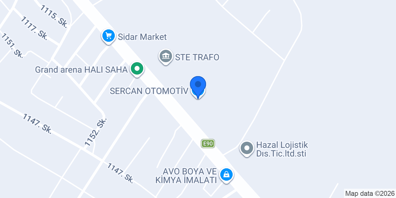 SERCAN OTOMOTİV konumu