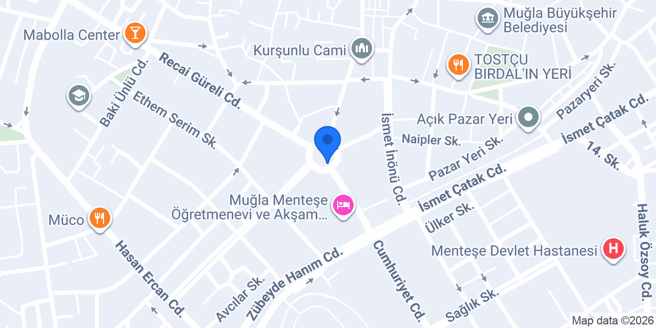 Muğla Yaşam Irmağı Kilisesi konumu