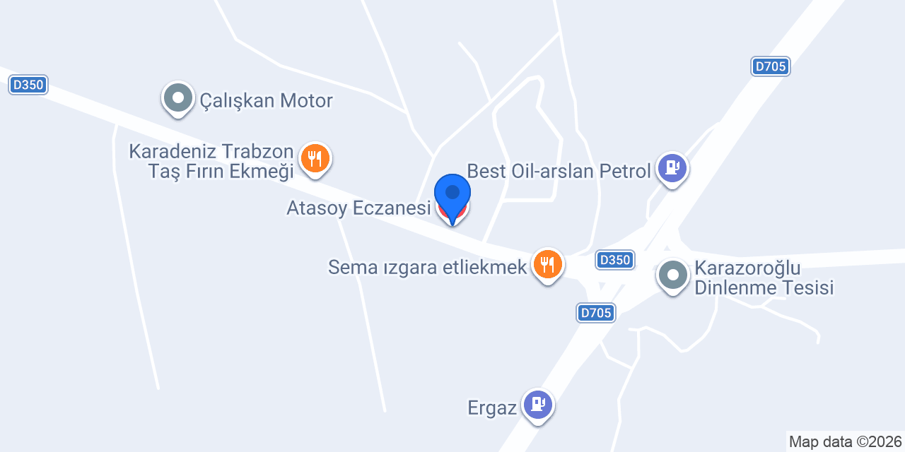Atasoy Eczanesi konumu