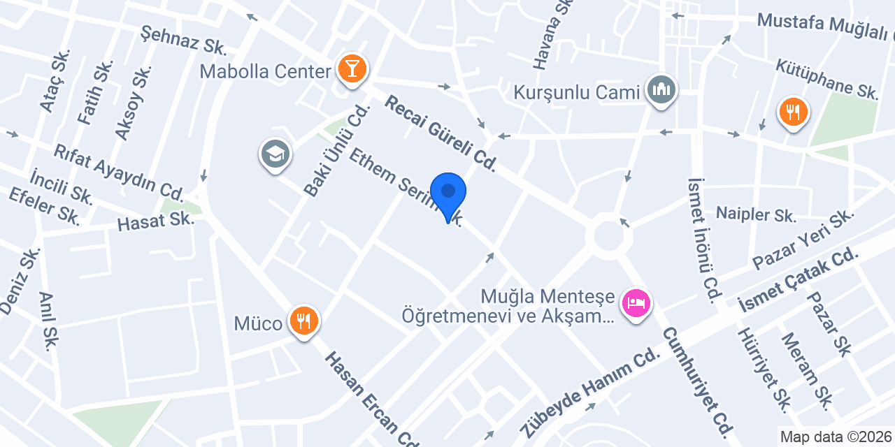 Muğla Merkez Sostat Döner konumu