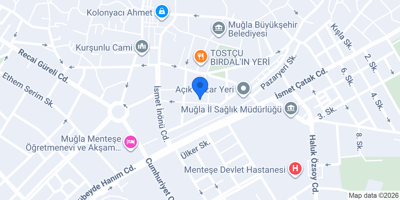 Endless Pizza Muğla konumu