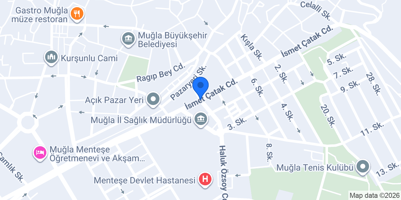 Muğla Merkez Taksi konumu