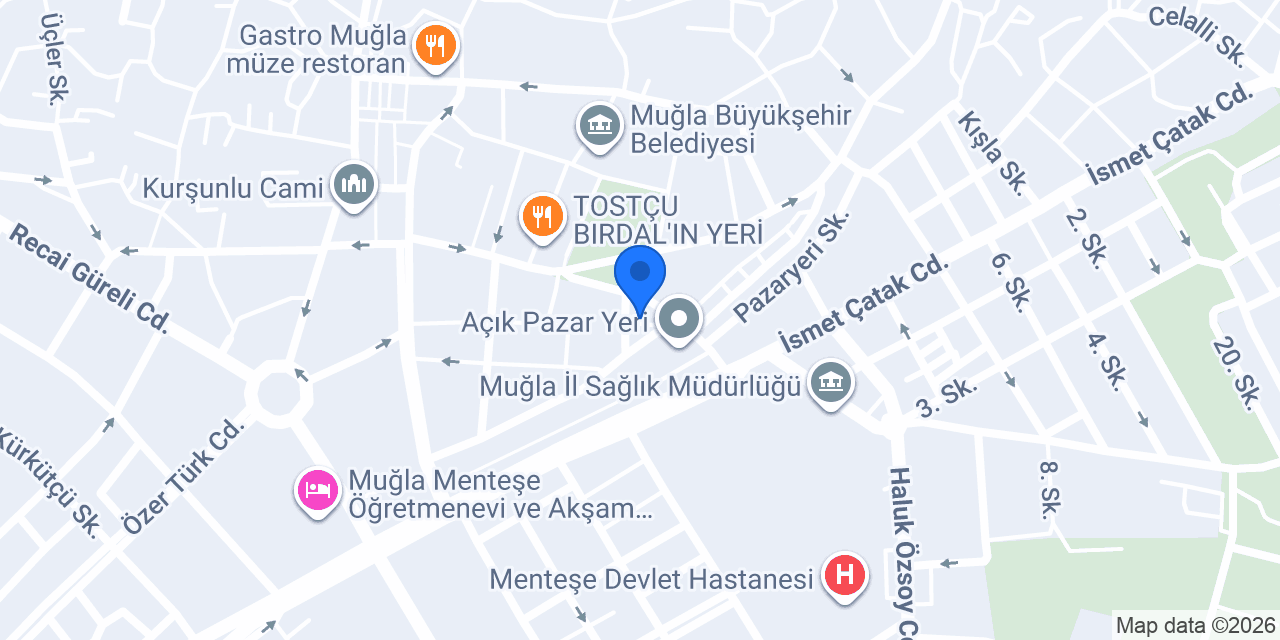 Muğla'da Çilingir Çözüm Anahtar konumu