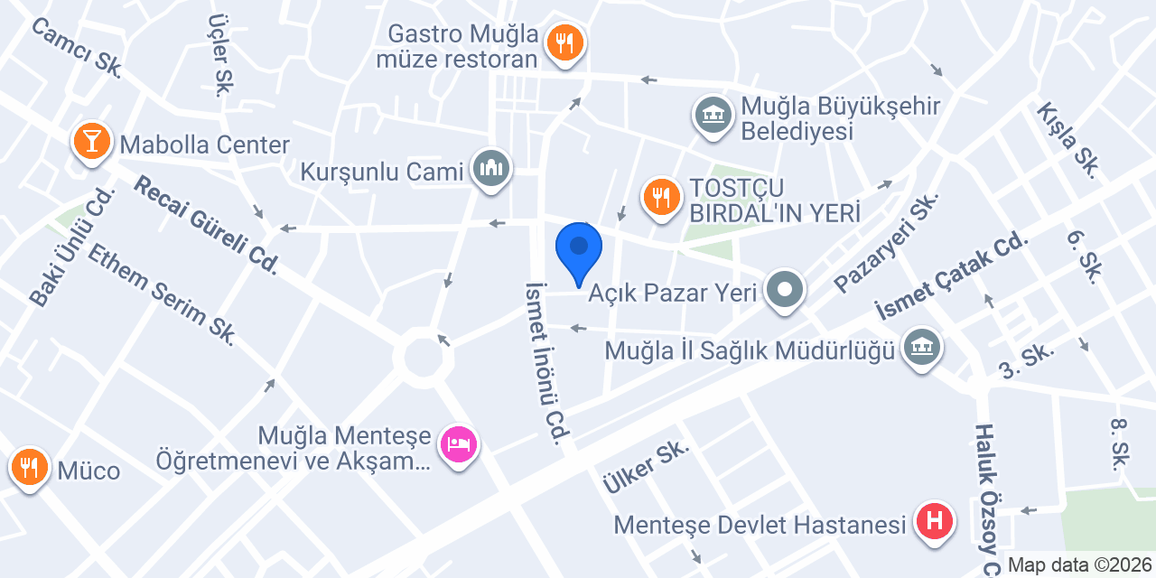 Mimarlar Odası Muğla Şubesi konumu