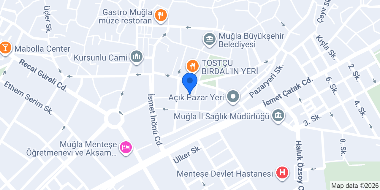 MUĞLA AÇI ÖZEL ÖĞRETİM KURSU konumu
