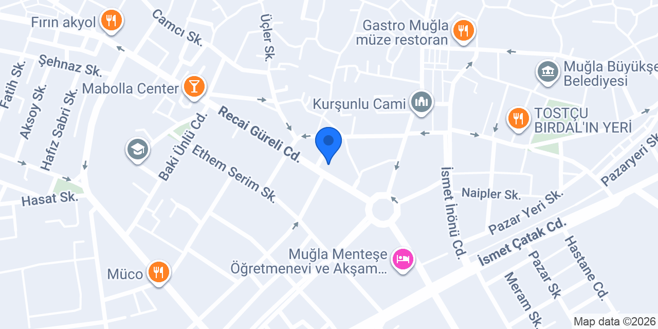 Muğla 4. Noter konumu