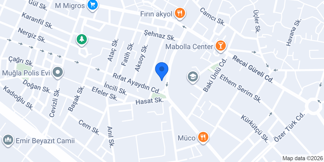 KOSGEB Muğla Müdürlüğü konumu