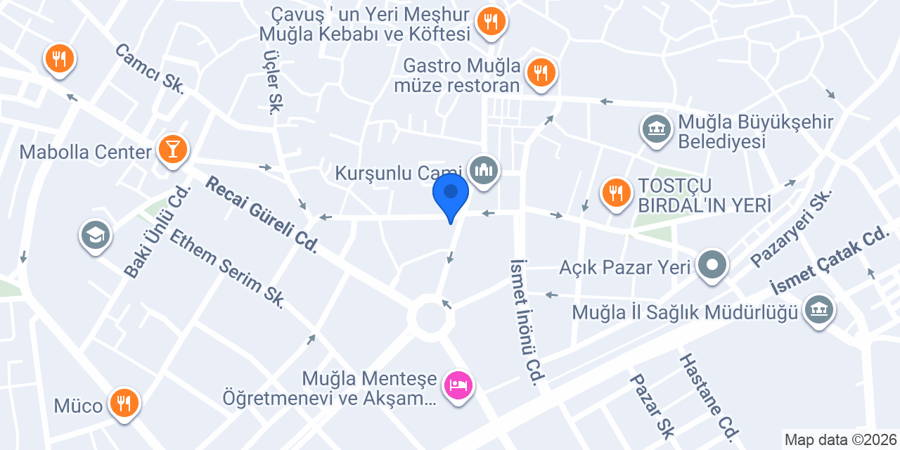 Muğla Çiçek Market konumu