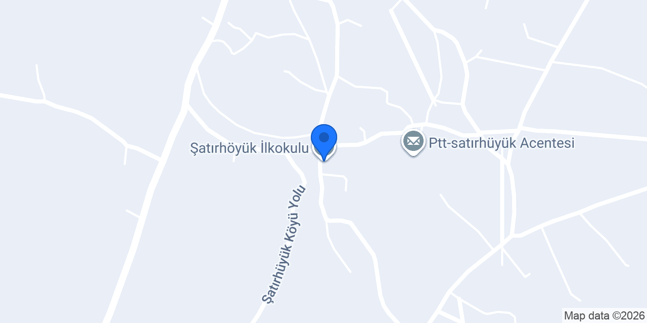 Şatırhöyük İlkokulu konumu