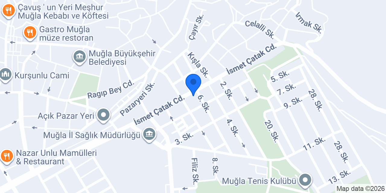 Demir Erkek Kuaförü - Muğla konumu