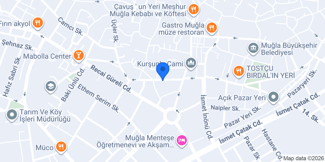 Muğla Tattoo Studio konumu