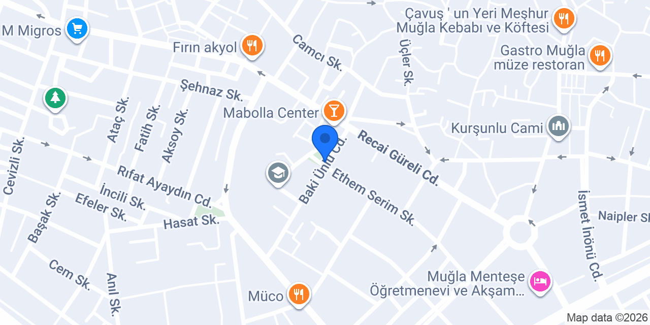 İŞLER KİTABEVİ MUĞLA MERKEZ ŞUBE konumu