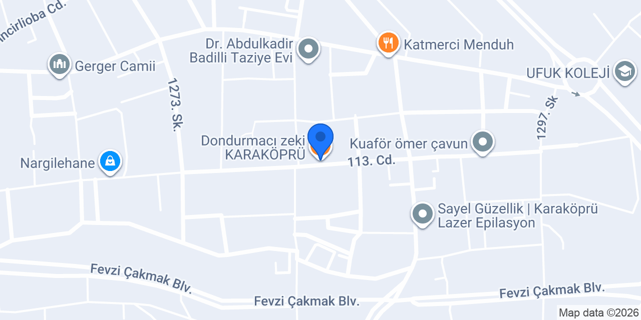 Dondurmacı zeki KARAKÖPRÜ konumu