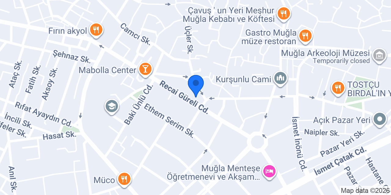 ATEŞ DÖNER MUĞLA konumu