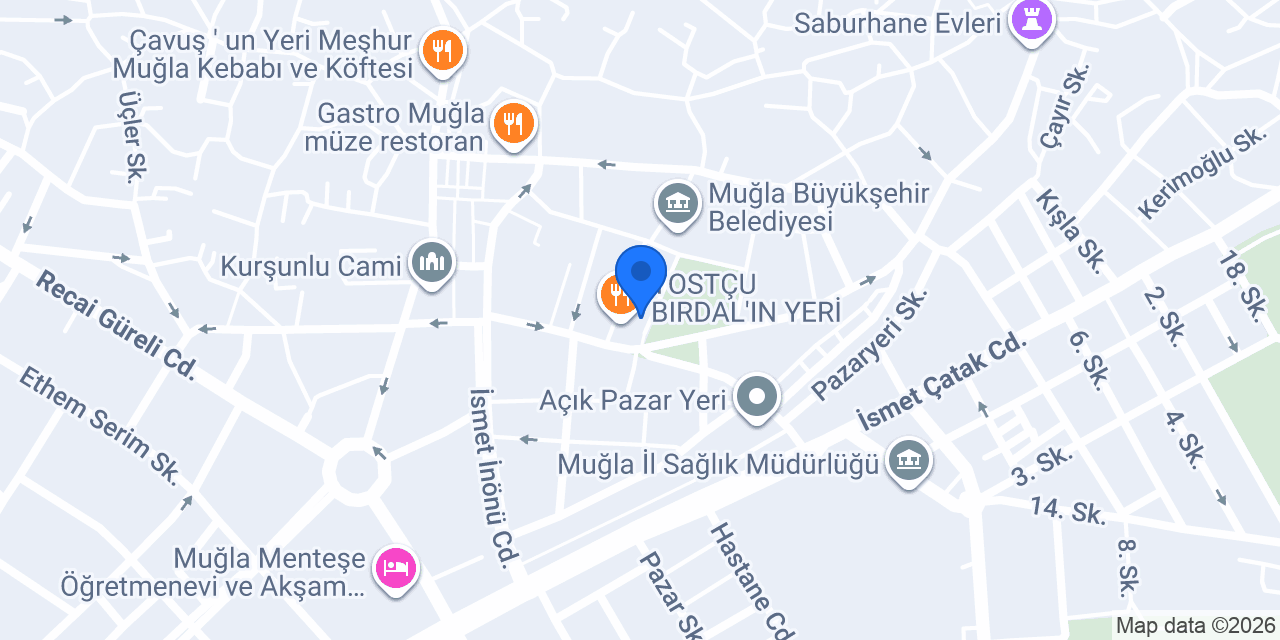 Menteşe Proje Danışmanlık Şirketi konumu