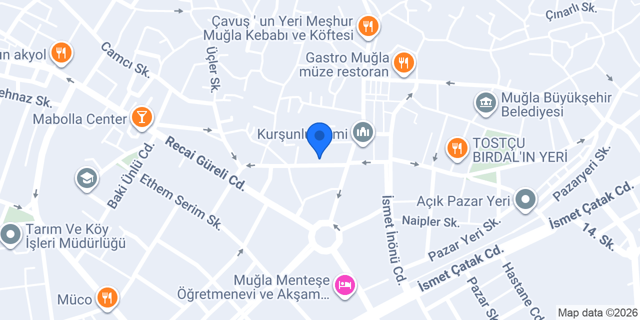 Catherine Arley Muğla konumu