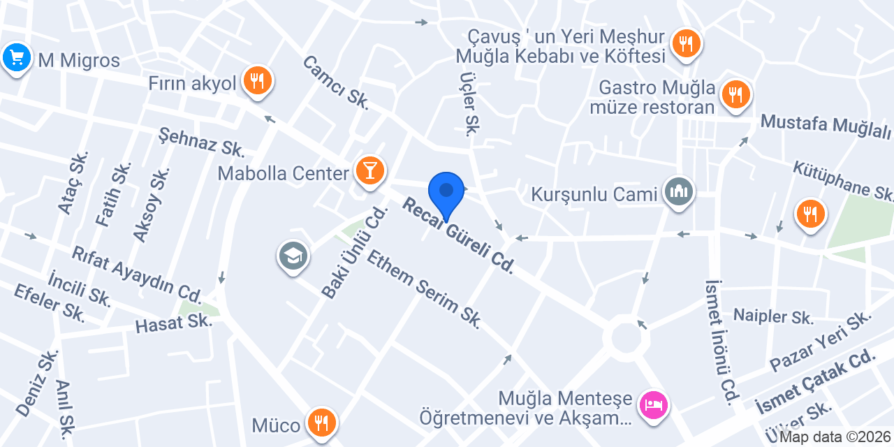 Muğla Nergis Çiçek / Çikolata konumu