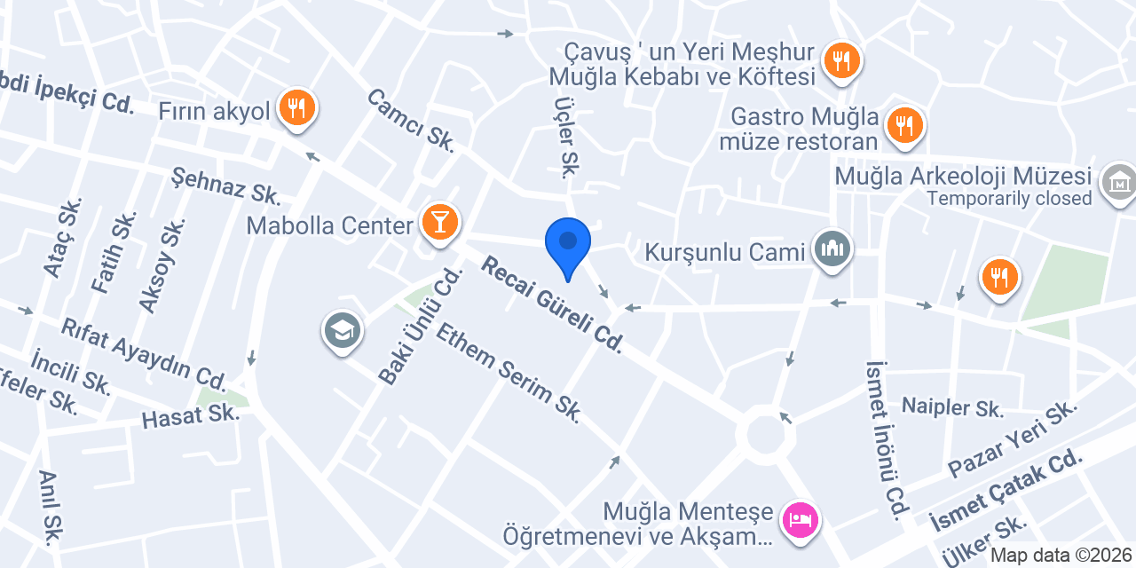 Muğla Dişhekimleri Odası konumu