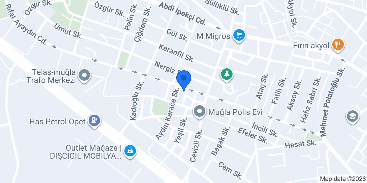 Muğla Avukat Sarp Özdemir konumu