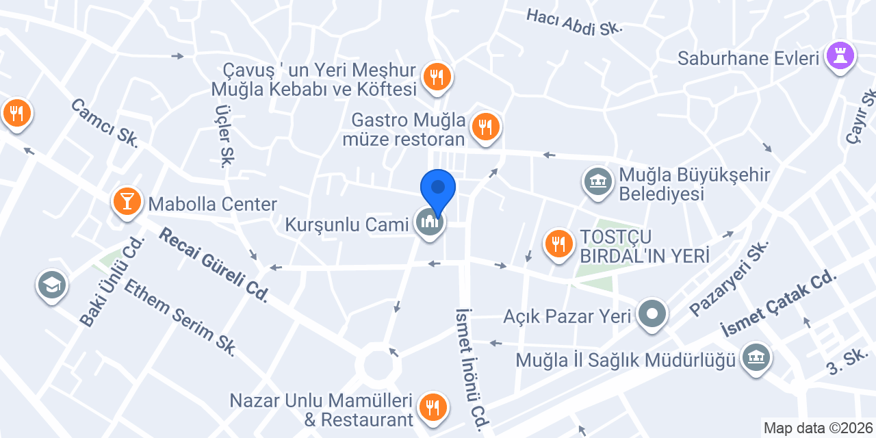 Lizay - Muğla konumu