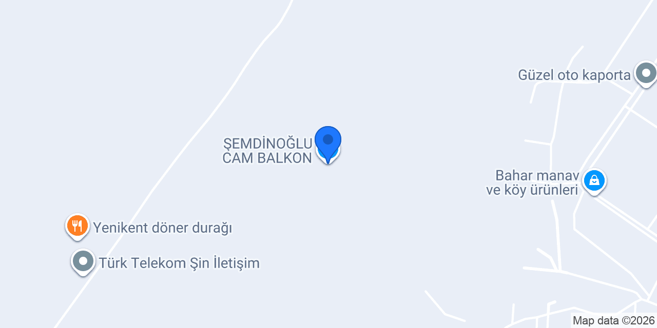 ŞEMDİNOĞLU CAM BALKON konumu