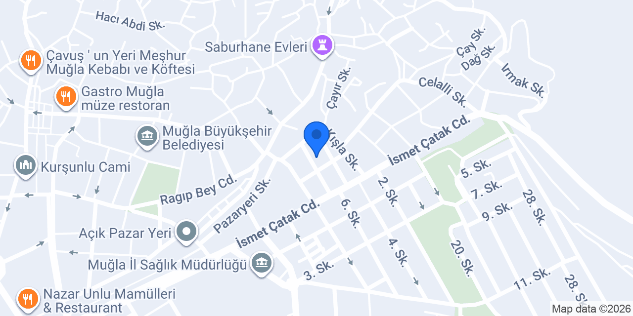 Palabıyık Mobilya Atolyesi mugla konumu