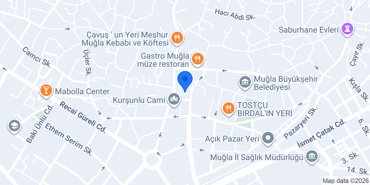 Dünya Döner Muğla konumu