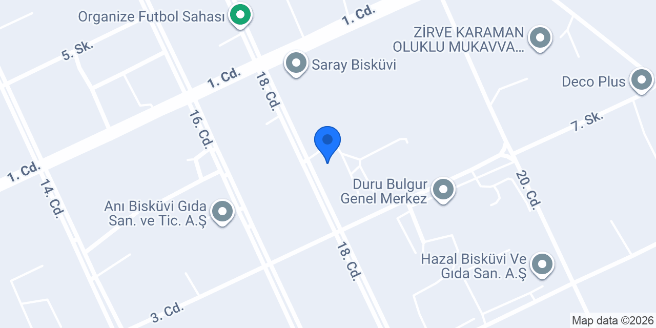 Karagöller Un Ve Gıda Fabrikası konumu