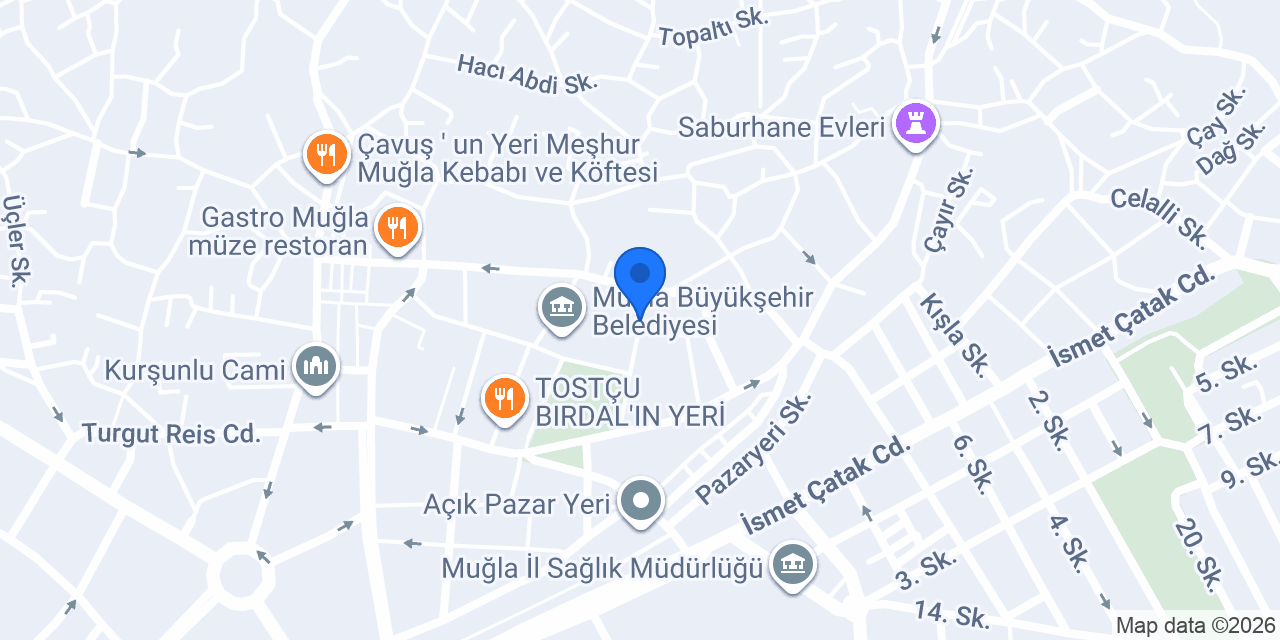 Muğla Arkeoloji Müzesi konumu