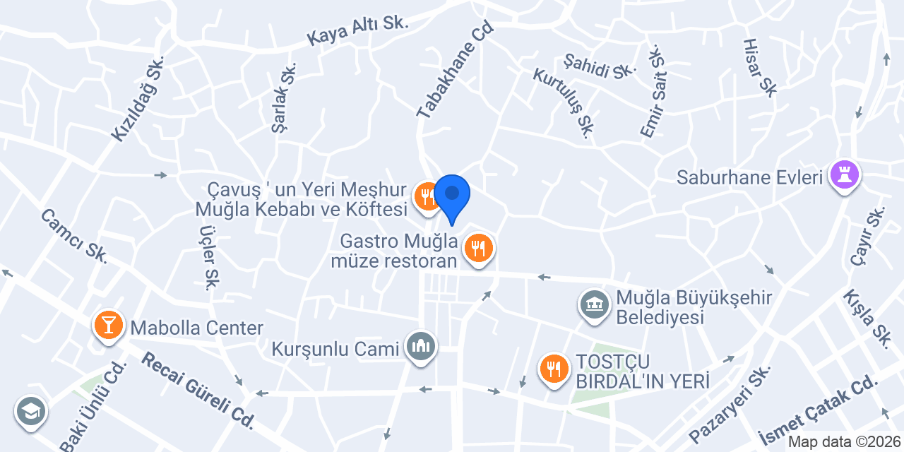 Muğla Sulu Kebabcısı Elyase konumu